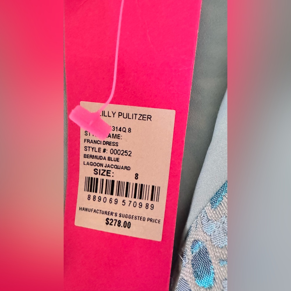 Lilly Pulitzer NWT Franci Dress Bermuda Blue Lagoon
Size 8🦄 - Picture 9 of 12